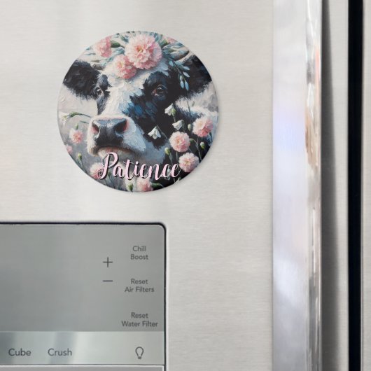 ホルスタイン 牛 花 農場 ファームハウス オーダーメイド マグネット (インサイチュ (冷蔵庫))