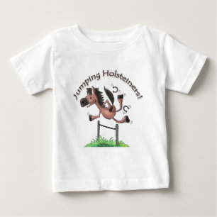 ホルスティーナーのジャンプ！ ベビーTシャツ