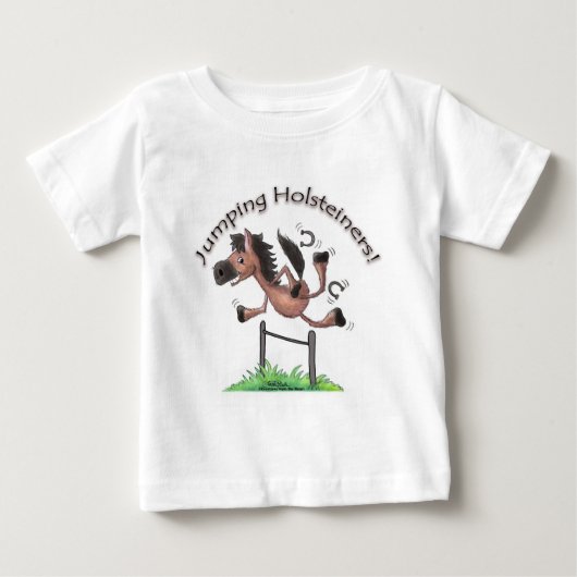 ホルスティーナーのジャンプ！ ベビーTシャツ (正面)