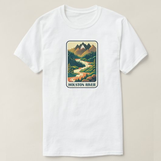 ホルストン川テネシー色 Tシャツ (デザイン正面)