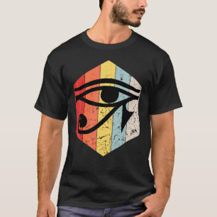 ホルスヴィンテージレトロ眼ホルス古代E Tシャツ