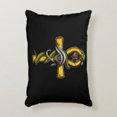 ホルス古代ヘビのシンボルのエジプトのアンクの目 アクセントクッション (正面(垂直))