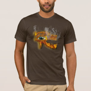 ホルス古美術デザイナーシャツのエジプトの目 Tシャツ