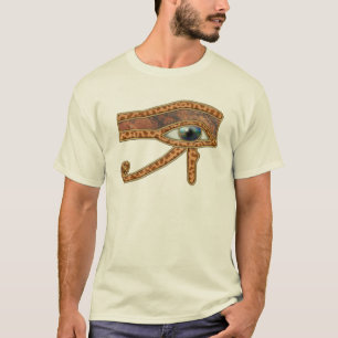 ホルス古美術デザイナーシャツのエジプトの目 Tシャツ