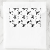 ホルス模様の目 長方形シール (バッグ)