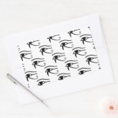 ホルス模様の目 長方形シール (封筒)