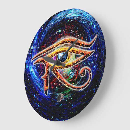 ホルス眼 ラージ壁時計 (傾斜)