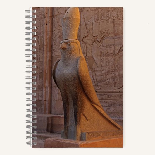 ホルス素晴らしエジプト古代の神々写真 ノートブック (正面)
