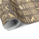 ホルス金ゴールド象形文字パピルス1 ラッピングペーパー (ロールコーナー)