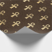 ホルス金ゴールド象形青銅ルクスの眼 ラッピングペーパー (角)