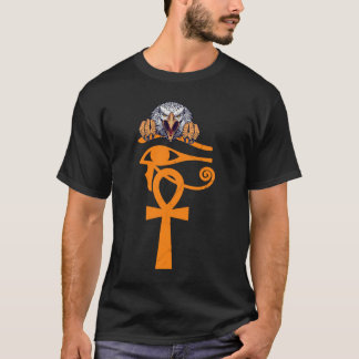 ホルス・アンク・エジプト考古学者Eaのエジプトの目 Tシャツ