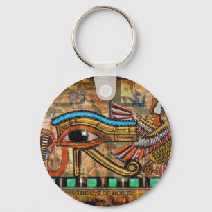 ホルス・ワジェット・キーチェーンの古代エジプトの目 キーホルダー