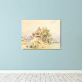 ホルズヒュッテアムゼー – カール・ラフィット キャンバスプリント (インサイチュ (ウッドフロア))