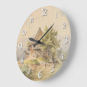 ホルズヒュッテアムゼー – カール・ラフィット ラージ壁時計 (傾斜)