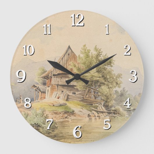 ホルズヒュッテアムゼー – カール・ラフィット ラージ壁時計 (正面)