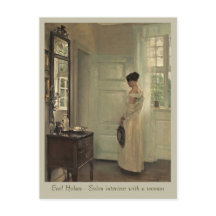 ホルソー サロン インテリア 女性 CC0571 ポストカード