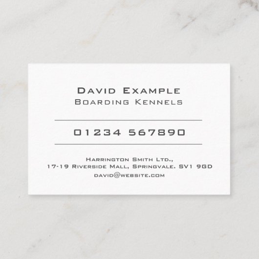 ホルダー写真付き搭乗用犬小屋 名刺 (裏面)