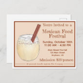 ホルチャタオルキサタメキシコ飲料食品フェスティバル インビテーションポストカード (正面/裏面)
