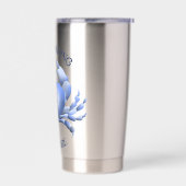 ホルツランディングブルーカニモノグラム 保温保冷タンブラー (左面)