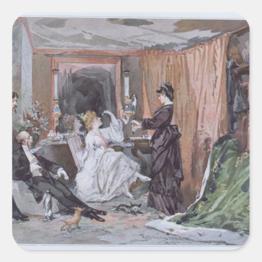 ホルテンス・シュナイダーの化粧室 スクエアシール (正面)