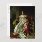 ホルテンス・ド・ボーハルネとその息子 ポストカード (正面/裏面)