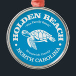 ホルデンビーチ（ウミガメ） メタルオーナメント<br><div class="desc">ノースカロライナ州ホーデンビーチ。</div>