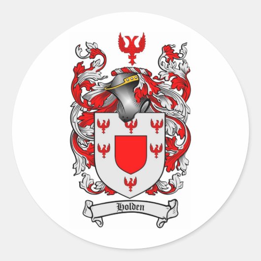 ホルデン家紋 – ホルデンコートオブアームズ ラウンドシール (正面)