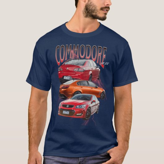 ホルデン VF コモドア SS ヴィンテージ デザイン Tシャツ (正面)
