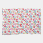 ホルトンはAを聞く | パステルフラワーパターン キッチンタオル (横)