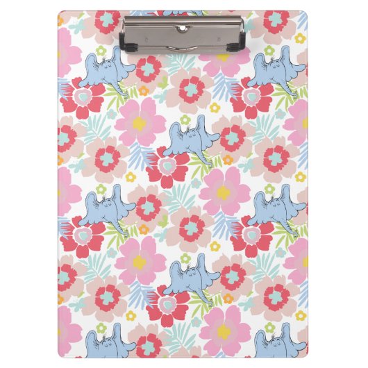ホルトンはAを聞く | パステルフラワーパターン クリップボード (正面)