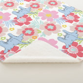 ホルトンはAを聞く | パステルフラワーパターン シェルパブランケット (3/4)