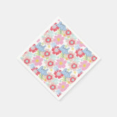 ホルトンはAを聞く | パステルフラワーパターン スタンダードカクテルナプキン (角)