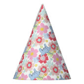 ホルトンはAを聞く | パステルフラワーパターン パーティーハット (左)