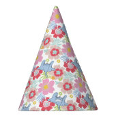ホルトンはAを聞く | パステルフラワーパターン パーティーハット (右)