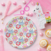 ホルトンはAを聞く | パステルフラワーパターン ペーパープレート (パーティー)