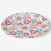 ホルトンはAを聞く | パステルフラワーパターン ペーパープレート (アングル)