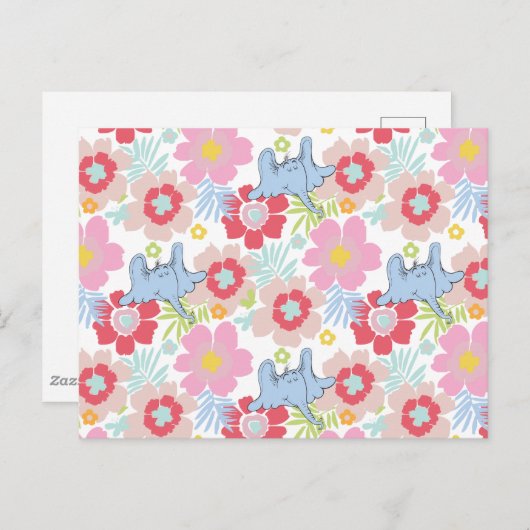 ホルトンはAを聞く | パステルフラワーパターン ポストカード (正面/裏面)