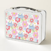 ホルトンはAを聞く | パステルフラワーパターン メタルランチボックス (裏面)