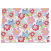 ホルトンはAを聞く | パステルフラワーパターン ラージペーパーバッグ (正面)