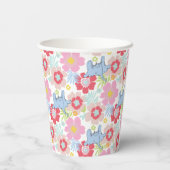 ホルトンはAを聞く | パステルフラワーパターン 紙コップ (裏面)