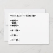 ホルドナイトパーティー 招待状 (裏面)