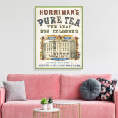 ホルニマンの純茶のヴィンテージ広告 キャンバスプリント (インサイチュ (リビング))