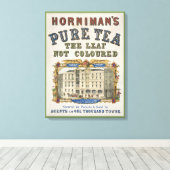 ホルニマンの純茶のヴィンテージ広告 キャンバスプリント (インサイチュ (ウッドフロア))