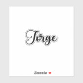 ホルヘ名 – 手書き書道 シール (シート)