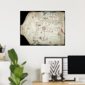 ホルヘ地図 – 1492 ポスター (ホームオフィス)