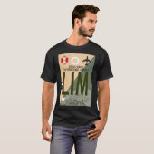 ホルヘ・チャベス国際空港 リム トラベルタグ Tシャツ (正面フル)