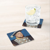 ホルベイン・ヘンリー8世ポートレート スクエアペーパーコースター (インサイチュ)