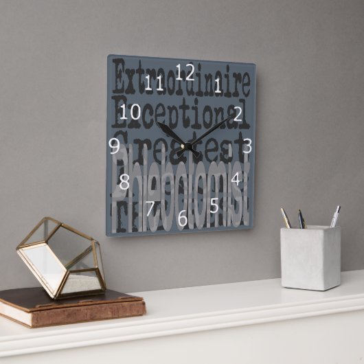 ホルボトミスト超常者 スクエア壁時計 (オフィス)