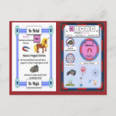 ホルミア – ホルミウムホルンユニコーンゲームカード ポストカード (裏面)