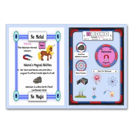 ホルミア – ホルミウムホルンユニコーン取引カード テーブルナンバー (正面)